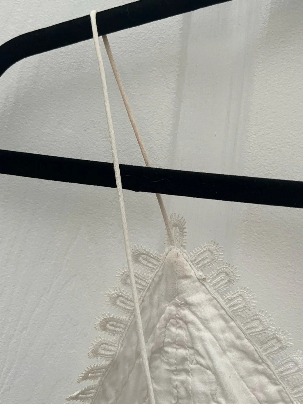 Zara White Crochet Bodice Spaghetti Strap Top - Picture 7 of 14
